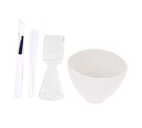 Veemoon Set Outils DIY pour Masque Facial Silicone Bol Mixeur Léger et Flexible pour Soins Spa à Domicile Kit Complet pour Fabrication de Masque Visage Femme