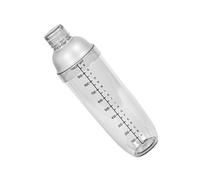 Veemoon Shaker à Cocktail 1000 Ml en Verre Transparent Gradué Mélangeur Anti-Fuite Résistant aux Températures Extrêmes Outil Professionnel pour Bar et Préparation de Boissons