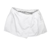 Veemoon Short de Bain pour Homme Blanc, Serviette de Absorbante à Séchage Rapide, Jupe Courte Portable en Tissu Doux avec Fermeture à Pression Réglable, Spa, Sauna et Plage