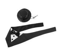 Veemoon Smoking pour Animaux de Compagnie 2 Pièces M Noir Comprenant Chapeau et Bandana, Costume Habillé pour Chiens et Chats, Accessoires de Cérémonie pour Fêtes et Mariages