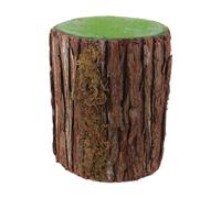 Veemoon Souche D'arbre Artificielle 20 X 15 Cm en Bois et Mousse Réaliste, Décoration Rustique de Table pour Mariage, Centre de Table Naturel sans Entretien, Décorations DIY pour Fête