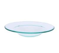 Veemoon Soucoupe Verre Transparent pour Huile Essentielle Assiette De Remplacement Chauffe-Cire Aromathérapie Plateau Et Réutilisable pour Diffuseur Parfumé