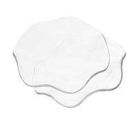 Veemoon Soucoupes en Verre Transparent Rangement Aromathérapie Lot de 2 Assiettes Délicates Design Chic pour Huiles Essentielles pour Maison et Spa
