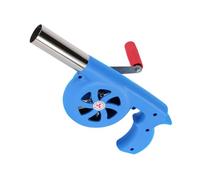 Veemoon Souffleur D'air Manuel Portable pour Barbecue à Manivelle, Léger Abs, Outil de Soufflage pour Camping et Cuisson en Extérieur