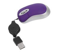 Veemoon Souris Optique Filaire USB Compacte et Légère Câble Rétractable Ergonomique et Silencieuse Petite Souris de Voyage Compatible avec Systèmes d’Exploitation pour Ordinateur