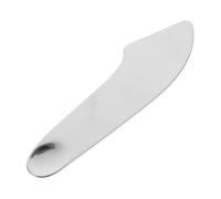 Veemoon Spatule à Fond de Teint en Acier Inoxydable Unique Précision Application Visage Outil Gua Sha Professionnel pour Maquillage Quotidien Soins Peau