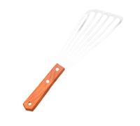Veemoon Spatule à Poisson en Acier Inoxydable Résistante à Haute Température Spatule en Métal Robuste pour Barbecue et Friture Lame Large Ajourée Antiadhésive Manche Ergonomique