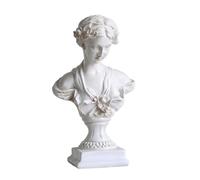 Veemoon Statue Buste Vénus en Résine Blanche Petite Taille Décoration Statuette D’Artisanat pour Intérieur Ornement Sculptural Élégant pour Maison Présent Pendaison de Crémaillère