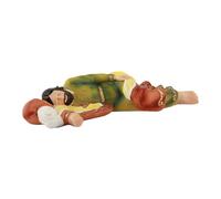 Veemoon Statue de Saint Joseph Endormi en Résine, Décor Religieux Vert