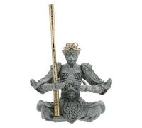 Veemoon Statue Roi Singe en Grès pour Aquarium, Décoration Bouddha