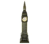 Veemoon Statuette Big Ben en Métal Vintage, Modèle de Bureau Décoratif de 15 Cm, Ornement de Londres Couleur Bronze Antique, Souvenir D’Angleterre pour Décoration Intérieure et Bureau