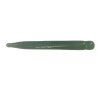 Veemoon Stylo d'acupuncture en quartz, baguette Gua Sha, bâtonnet de massage des méridiens pour spa, salon de beauté, outil de relaxation à domicile, lifting du visage vert