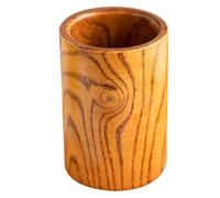 Veemoon Support à Baguettes en Bois Naturel Trou de Drainage Organisateur de Couverts Multifonction Cuisine et Bureau Porte-Ustensiles Compact et Pratique Rangement Ustensiles Cuisine