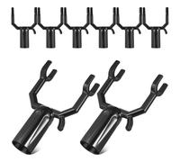 Veemoon Support de Branche pour Arbres Fruitiers en Alliage d'Aluminium Noir Lot de 8 Pièces Étriers Robustes pour Tuteur Protection des Branches Penchées en Verger et Jardin