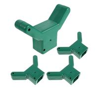Veemoon Support de Branches D’Arbre Fruitier 4 Pièces en Plastique Vert | Réglable en Hauteur et Angle, Bandes et Coussinets Inclus, pour Poirier et Pêcher, pour Culture Arboricole