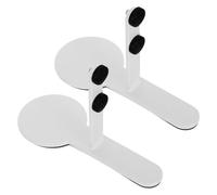 Veemoon Support de Bureau Équerre D'angle Robuste Forte Capacité de Charge Blanc à Panneaux Perforés Lot de 2 Pièces pour Organiser Espace de Travail