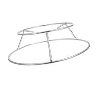 Veemoon Support de Casserole Rond en Acier Inoxydable 1 PC pour Cuisson Extérieure, Grille Multifonction pour Camping et Barbecue, Support d'angle Robuste pour Chaudière et Cuisson