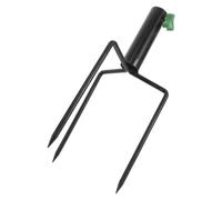 Veemoon Support de Mât de Drapeau à Piquet de Sol 1,57 Pouces 3 Dents Fer | Base Triangulaire à 3 Jambes, Installation Rapide, Grip Renforcé, Usage Extérieur pour Jardin et Rassemblements