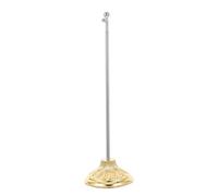 Veemoon Support de Mât de Drapeau de Table en Métal avec Base Stable Mât de Drapeau Extensible en 2 Sections pour Bureau et Décoration Intérieure Kit Porte-Bannière de Table Léger et