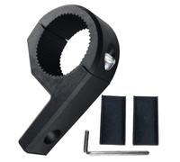 Veemoon Support de Phare Moto ABS Noir, Pince Tube pour Feux Additionnels | Fixation Rapide, des Vibrations, Grip Antidérapant, pour Tubes et Éclairage Auxiliaire, Conduite Nocturne