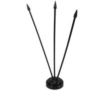 Veemoon Support de Poteau Porte-Drapeau Miniature en Plastique Noir, Base Solide pour Petit Mât de Drapeau, Mini-Support de Drapeau Intérieur et Extérieur, Bureau, Fête, Décoration