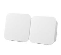 Veemoon Support de Rangement Mural pour Cosmétiques et Dentifrice en Abs Blanc Stable, Boîte Murale sans Perçage 2pcs pour Salle de Bain et Autres Surfaces