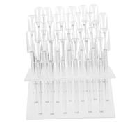 Veemoon Support De Rangement Pour Nail Art 32 Emplacements Plastique Transparent Usage Professionnel Salon Manucure Exposition Onglerie