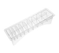 Veemoon Support de Sabot pour Tondeuse à Cheveux, Boîte de Rangement Plastique 10 Compartiments, Organisateur de Coiffeur Multifonction, Étui de Présentation pour Peignes de Coupe,