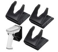 Veemoon Support de Scanner de Codes-Barres Polyvalent en Plastique Noir Rack Stable et Gain de Place Lot de 3 Pièces pour Mural ou Bureau