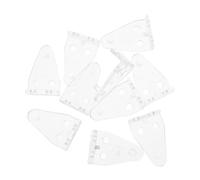 Veemoon Support De Stores en Plastique Transparent Clips De Maintien Inférieurs 10 Pièces Support Inférieur pour Stores Portes Fixation Stable Accessoires Remplacement pour Usage Domestique