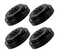 Veemoon Support de Table pour Petit Drapeau 4pcs Socle de Mât de Drapeau Noir en Plastique Design Stable et Base Large pour Tables de Discussion et Drapeaux Décoratifs