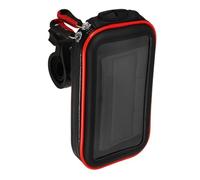 Veemoon Support de Téléphone Portable pour Moto Étanche avec Fixation Guidon Écran Tactile Transparent Orifice Écouteurs Compatible Vélo VTT et Scooter Protection Pluie et