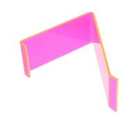 Veemoon Support de Vinyles Rose en Plastique Minimaliste pour Bureau et Maison, Organise Plusieurs Disques Style et Fonctionnalité Élégante