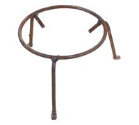 Veemoon Support de Wok Multifonction en Acier D’Armature Petit Format Portable Support de Poêle Extérieur Réutilisable pour Cuisson en Plein Air et Camping Accessoire Robuste pour