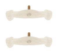 Veemoon Support D'épaule pour Violon Blanc en Caoutchouc Confortable et Facile à Utiliser, Lot de 2 Pièces Adapté pour Violon 1/4-1/8, Accessoire Pratique pour Jeu