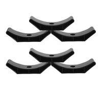 Veemoon Support D'haltère Réglable en Pp Résistant à L'usure, 6 Pièces pour Protéger le Sol, pour Salle de Sport et Rangement D'haltères Noir