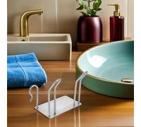 Veemoon Support Mural en Acier Inoxydable pour Défroisseur Vapeur Portable et Sèche-Cheveux Compact Adapté Dressing Chambre et Buanderie Installation sans Outil Rangement Pratique et