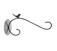 Veemoon Support Mural Fer pour Pot de Fleurs Noir Porte-Plante Robuste pour Balcon et Intérieur Crochet Suspendu pour Jardin Vertical