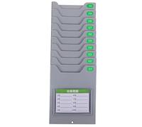 Veemoon Support Mural pour Cartes de Matériel Dentrepôt Organisateur Compact pour Badges Employés et Fiches Horaires Rangement Pratique pour Bureau et Casier
