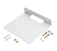 Veemoon Support Mural pour Haut-Parleur en Métal Blanc, Fixation Murale Robuste pour Enceinte sans Fil, Support de Haut-Parleur à Domicile Compatible, Accessoire de Rangement Mural pour