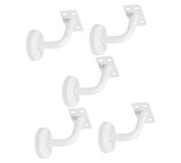 Veemoon Support Mural Support D'Accoudoir Support De Main Courante Supports De Rampe Supports De Rampe Pour Escaliers Support De Rail De Guidage En Aluminium Blanc Acier