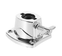 Veemoon Support pour Batterie en Métal Argenté, Clip pour Cymbale Stable et Réglable, Accessoire Professionnel pour Caisse Claire et Grosse Caisse en Divers Scénarios