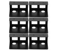 Veemoon Support pour Ordinateur Portable Bureau Pince Robuste | Design Noir Moderne, Structure Renforcée Antidérapante, pour Travailleurs Indépendants et Professionnels It en Bureau