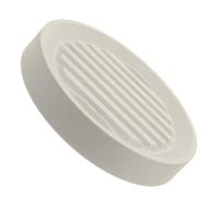 Veemoon Support pour Plantes à roulettes Blanc, Plateau Mobile Rond en Plastique Épais avec Bac de Récupération d'eau Concave-Convexe, Chariot Déplace-Pot Robuste 1 Pièce pour Jardin