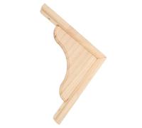 Veemoon Supports D’étagère en Bois Naturel Massif Triangulaires 15x15 Cm Lot de 2 Équerres Robustes pour Étagères Murales, Consoles, Rangement la Cuisine et Bibliothèque, Support Mural