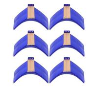 Veemoon Supports de Repos en Bois Massif 6 Pièces pour Pigeons Bases Plastiques, Perchoirs Adaptés pour Volières d'oiseaux