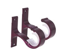 Veemoon Supports de Tringle à Rideaux Installation Facile Lot de 2 en Alliage D'aluminium Épais, Plafond Design Moderne et Simple pour Fenêtres