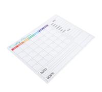 Veemoon Tableau Blanc Autocollant Calendrier Mensuel, Tableau Effaçable à Sec Pvc, Planification Flexible, Installation Rapide, Réutilisable, pour Bureau et Maison