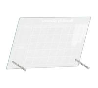 Veemoon Tableau Blanc Effaçable à Sec Tableau Mémo en Acrylique pour Bureau et Table Facile à Nettoyer pour Étudiants et Enseignants