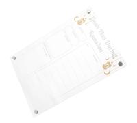 Veemoon Tableau Blanc Magnétique Effaçable à Sec Portable pour Réfrigérateur, Planificateur de Réfrigérateur en Acrylique, Tableau de Planification Hebdomadaire, Espace Gain de Place